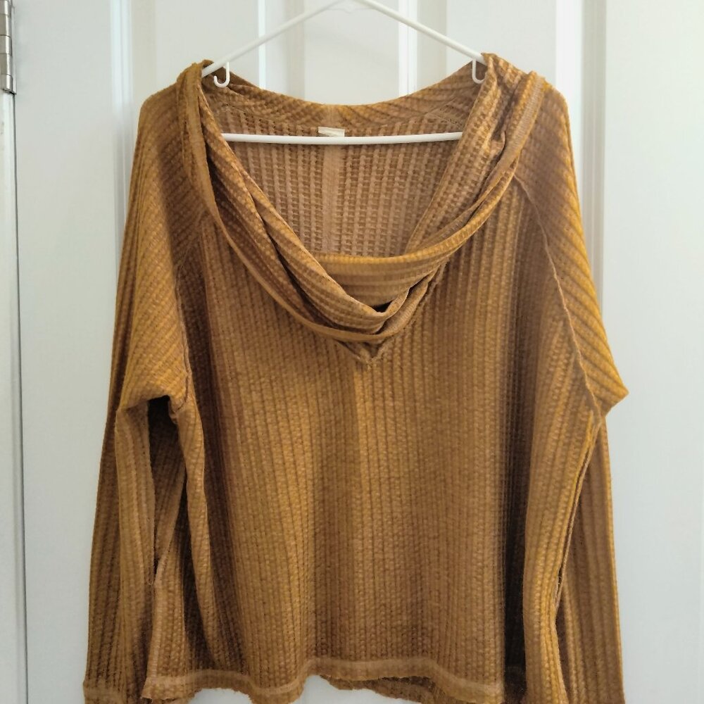 Brown casual top - Medium - soft fabric - loose fit